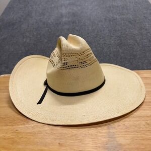 Vintage Resistol Roundup Collection Cowboy Hat  Feather Texas Western Size 7 1/4